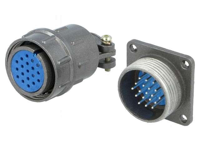 Connector: rond; contact,stekker; DS1110-07; PIN: 19; gedraaid Connector: rond; contact,stekker; DS1110-07; PIN: 19; gedraaid